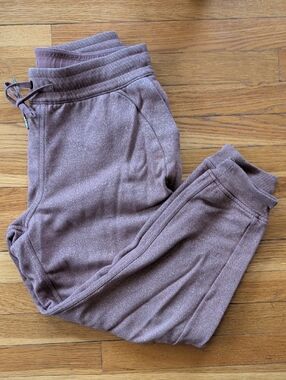 Lululemon Size Large Sparkle Mauve Jogger Pants